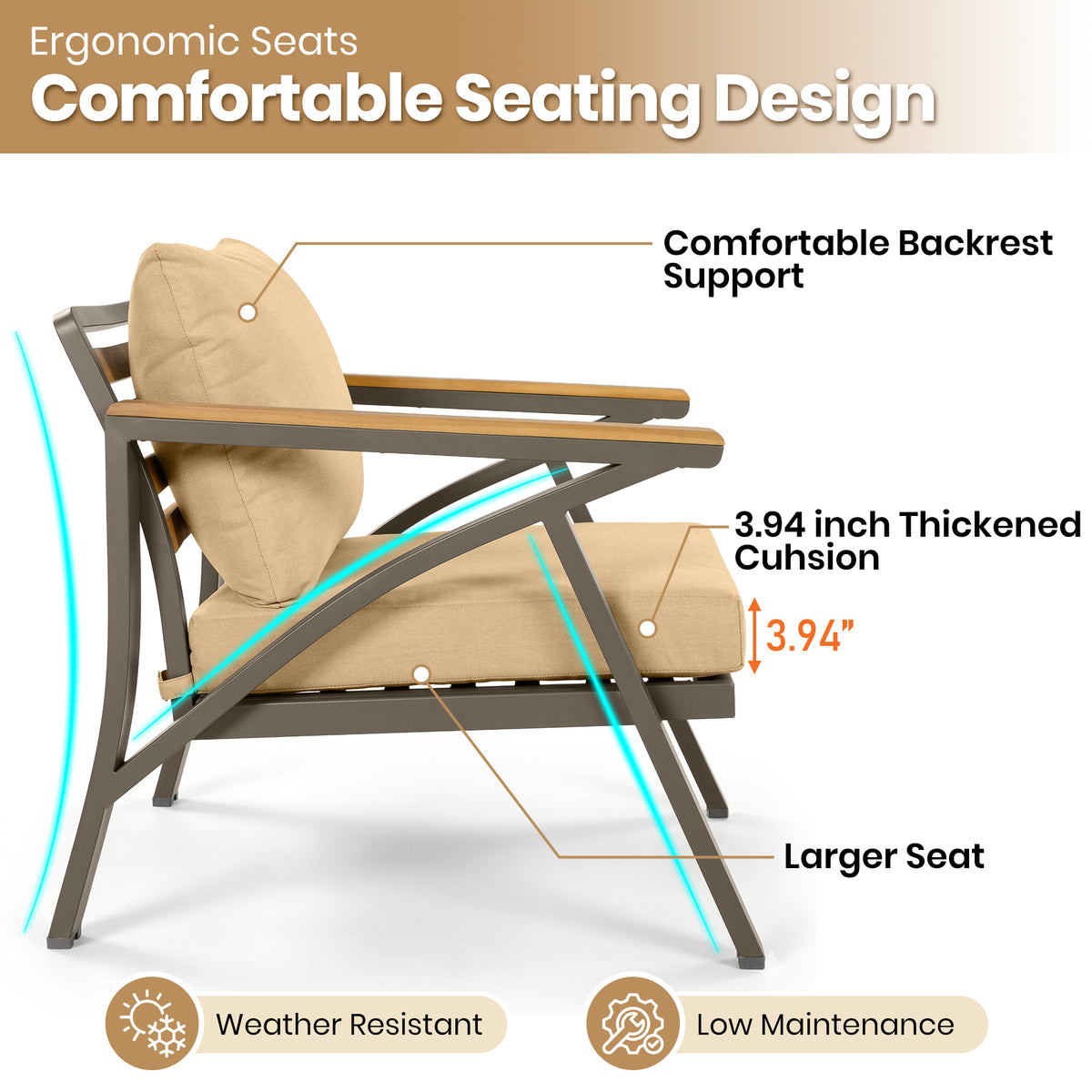variant-group:rf-n704g201256d|Roomfitters 6-Piece Steel Conversation Set with 3-Seat Sofa Multi-Functional Ottomans and Acacia Wood Table Brown