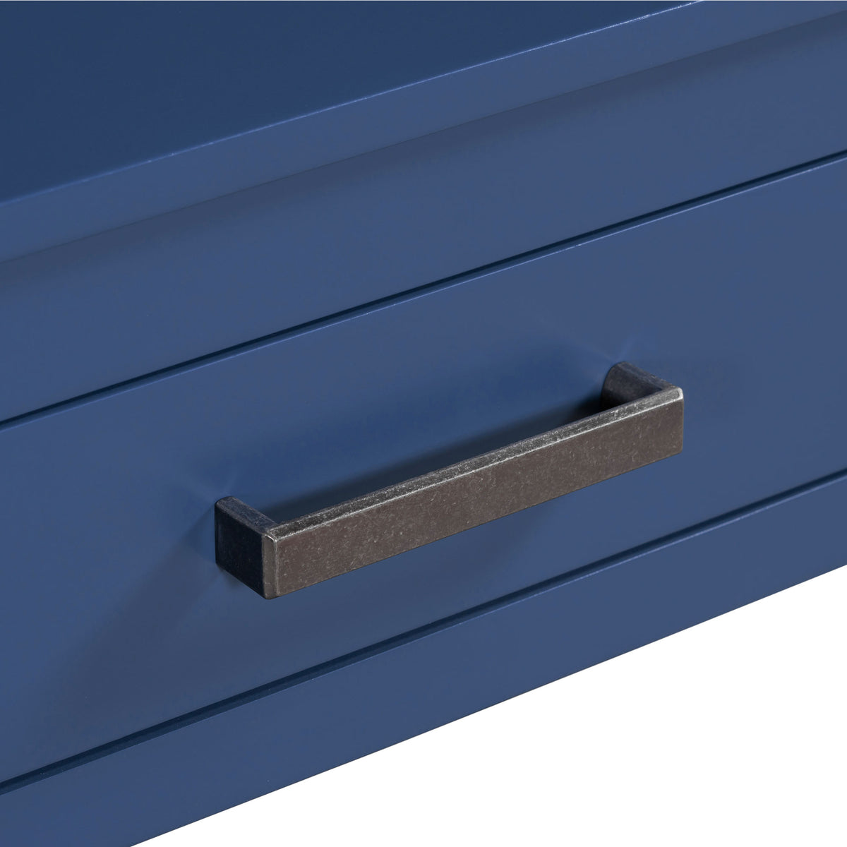 variant-group:rf-n711p410445v|Roomfitters 59.1" Farmhouse Entryway Table with 3 Drawers, Slim Console Sofa Table with Open Shelf for Hallway, Navy Blue