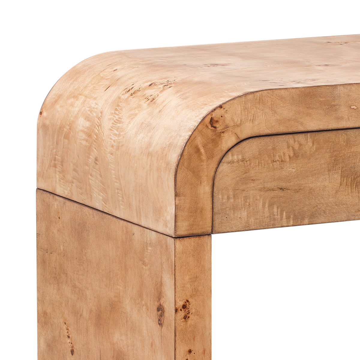 variant-group:rf-n711p216235d|Roomfitters Modern Entryway Table with Burl Wood Veneer, Ideal for Entryway, Hallway, Living Room, Foyer, or Corridor, Natural Wood and Brown