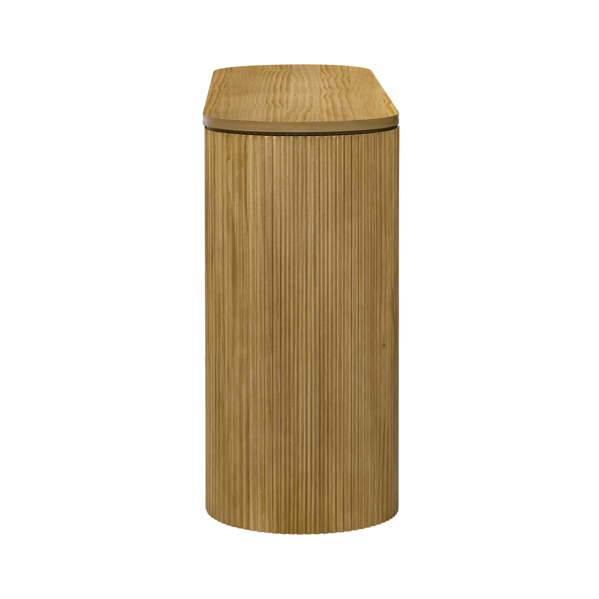 variant-group:rf-n711p205935n|Roomfitters Curved Console Table with Vertical Stripe Design, Entryway Table for Living Room, Natural
