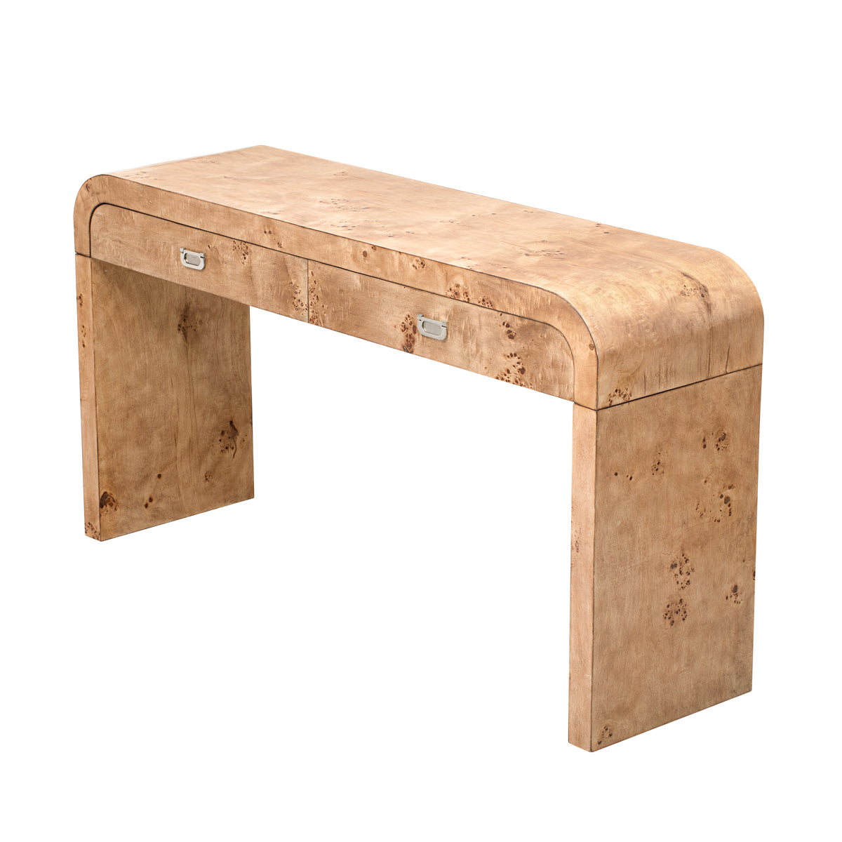 variant-group:rf-n711p216235d|Roomfitters Modern Entryway Table with Burl Wood Veneer, Ideal for Entryway, Hallway, Living Room, Foyer, or Corridor, Natural Wood and Brown