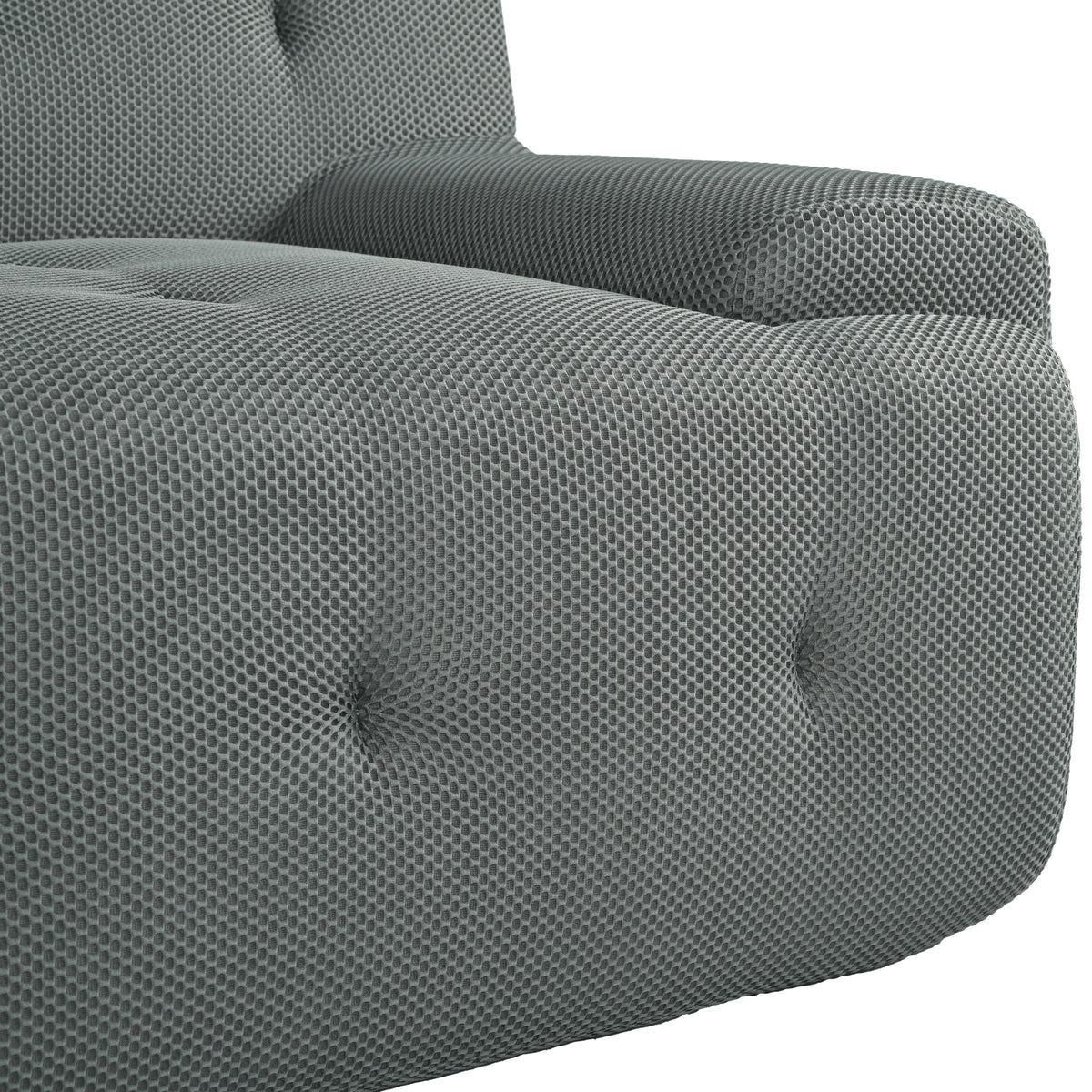 variant-group:rf-n711p206619e|Roomfitters 86.2" Modern Tufted Upholstered Sofa, 3-Seater Modular Lounge Couch for Living Room, Gray