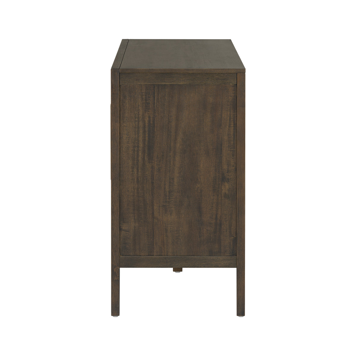 variant-group:rf-n711p410389b|Roomfitters 47.25-Inch Farmhouse Sideboard, 2-Door Buffet Cabinet, Dark Brown Wooden Storage Console, Metal Handles
