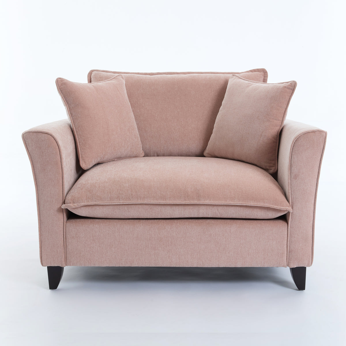 variant-group:rf-n701p379404p|Roomfitters 46.3 Inch Oversized Armchair, Chenille Comfy Accent Chair and a Half Sofa, Rubberwood Legs Pillow, Pink