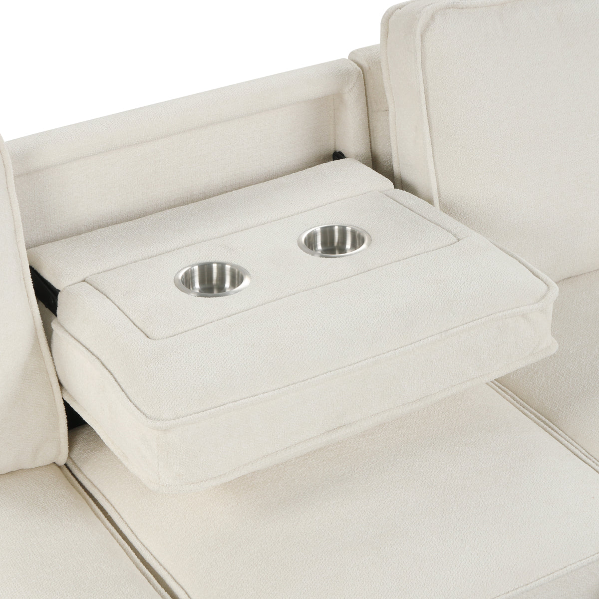 variant-group:rf-n711wy000466aaa|Roomfitters 95" Convertible Sectional Sleeper Sofa L-Shaped Couch with Storage Chaise and Pull Out Bed for Living Room, Beige