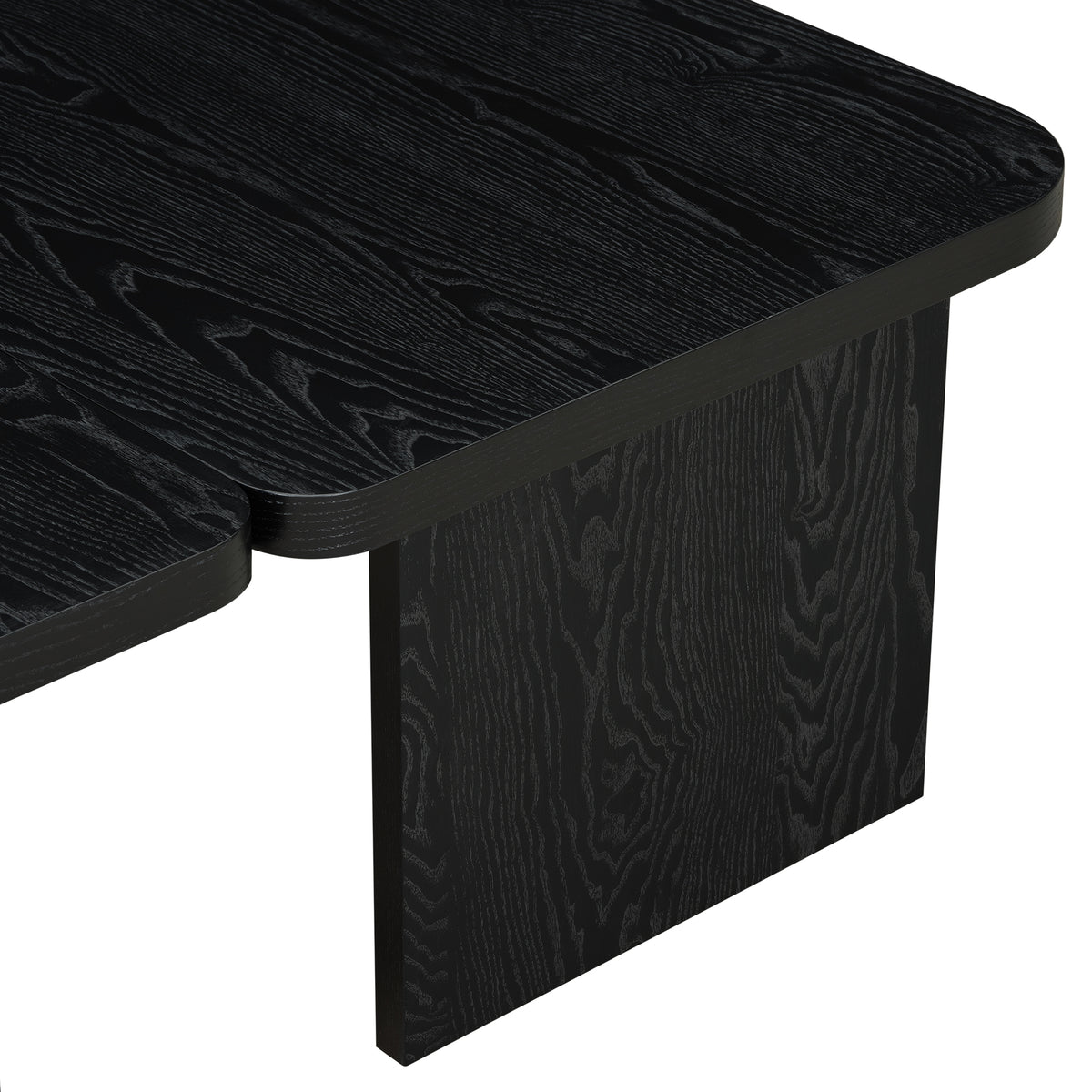 variant-group:rf-n724p232174b|Roomfitters Minimalist Coffee Table Set, Rectangular Center Table with Two-Tone Design, Black