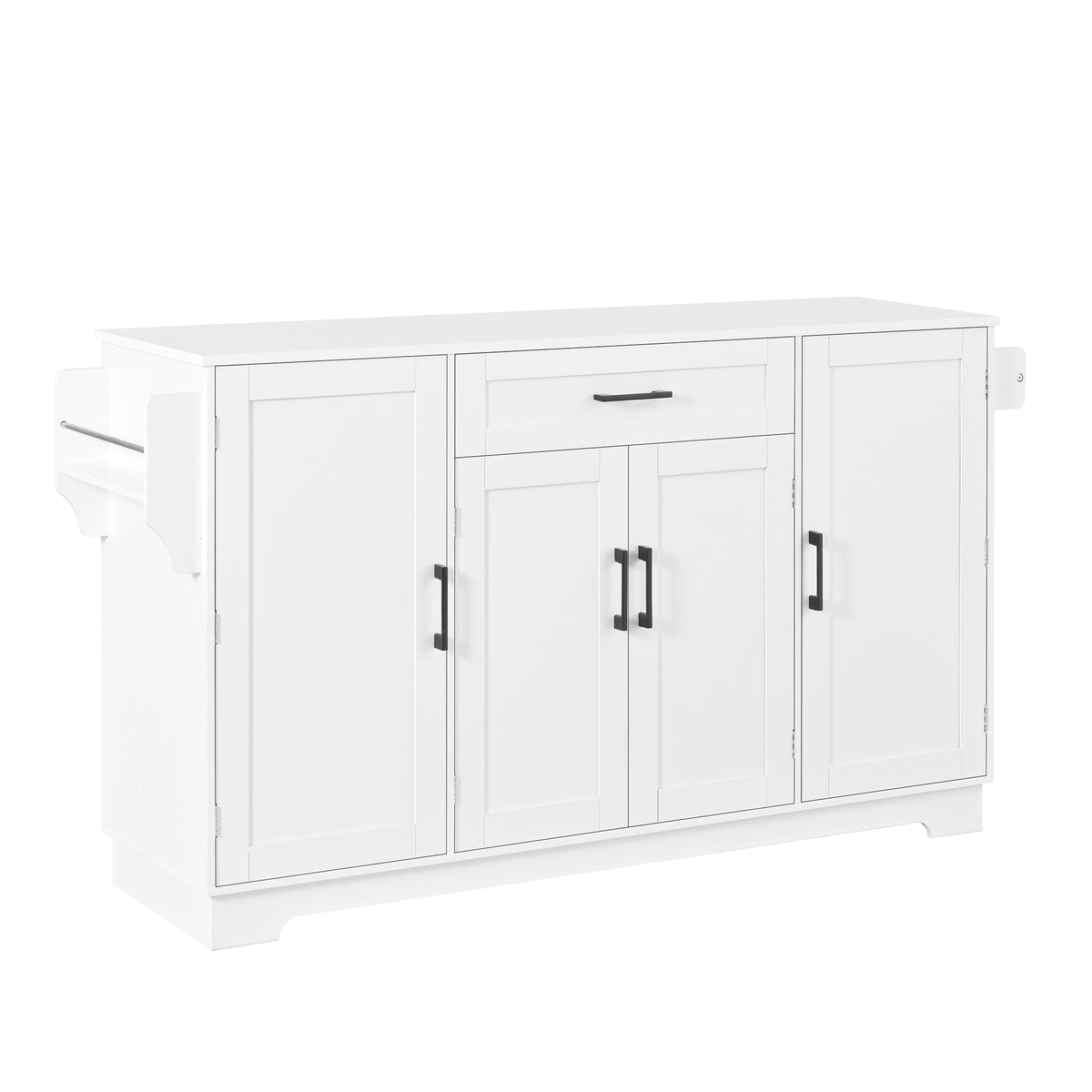 variant-group:rf-n711p437643k|Roomfitters Modern Contemporary White Melamine MDF Sideboard Buffet Cabinet Dining Room Storage Kitchen Credenza