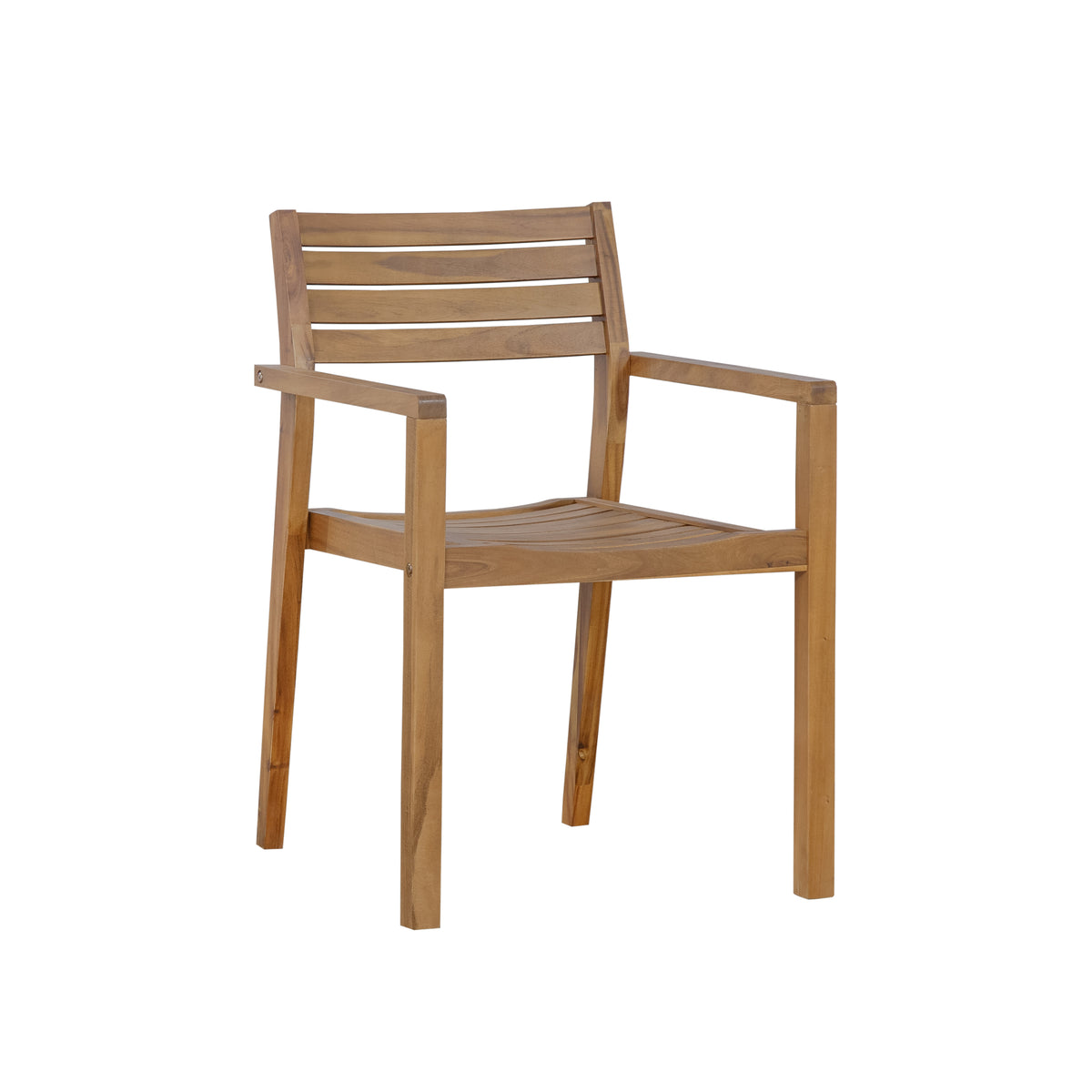 variant-group:rf-n711wy000477aao|Roomfitters Farmhouse 5-Piece Outdoor Dining Set for 4, 59-Inch Rectangular Table, Umbrella Hole, Natural Wood Patio