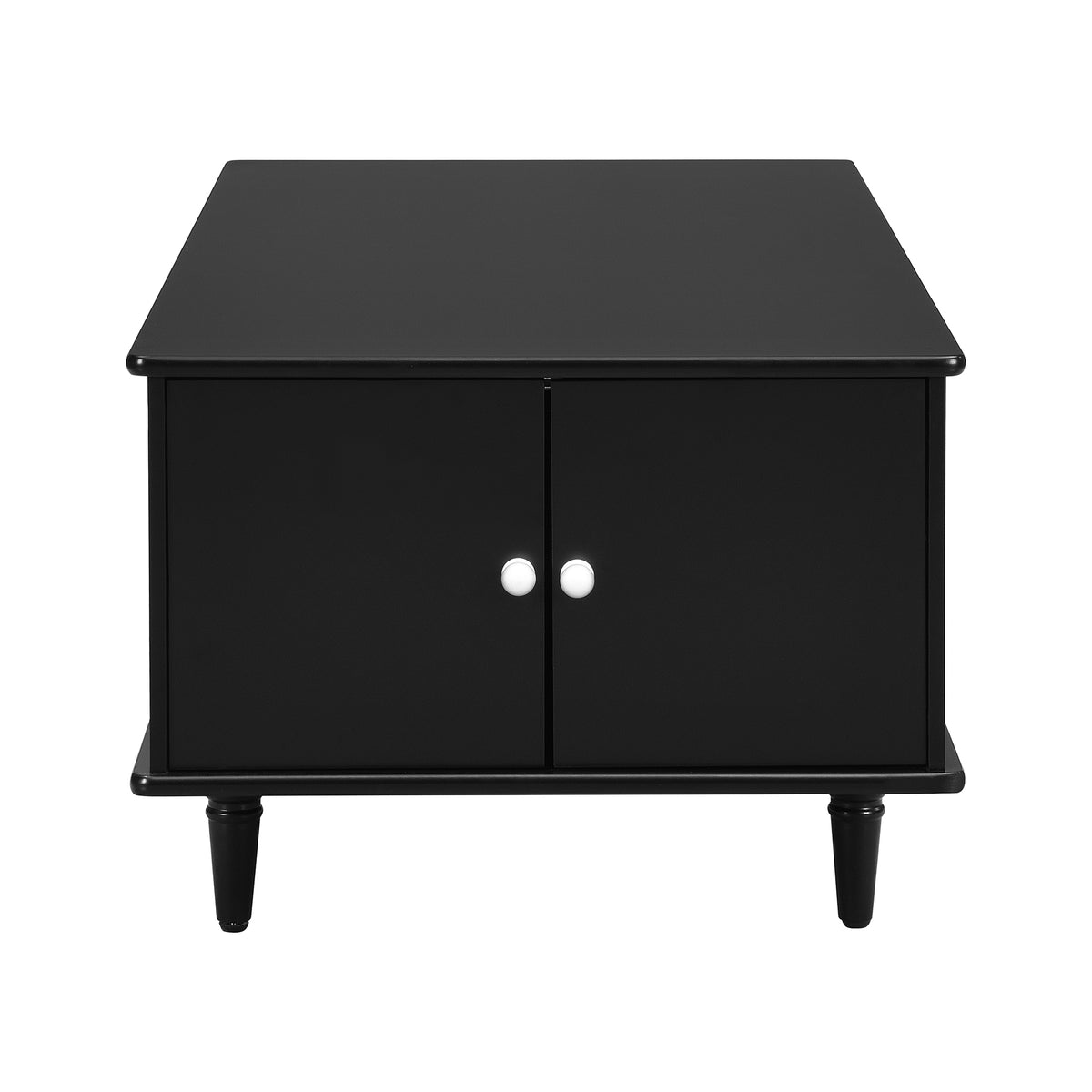 variant-group:rf-n724p286418b|Roomfitters Modern Rectangle Coffee Table with 4 Drawers and Hidden Side Storage, Solid Wood Legs, Black