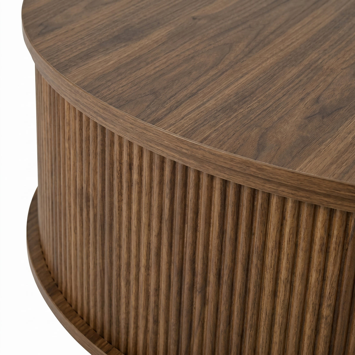 variant-group:rf-n724p416053m|Roomfitters Minimalist Round Lift-Top Coffee Table with Side Sliding Door, Antique Brown