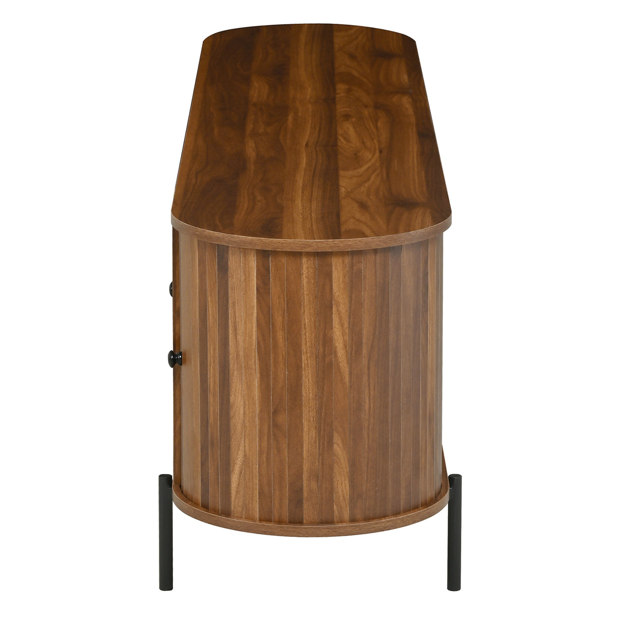 variant-group:rf-n724p437189m|Roomfitters American Style TV Stand with Rattan Arched Doors, Steel Legs, Antique Brown