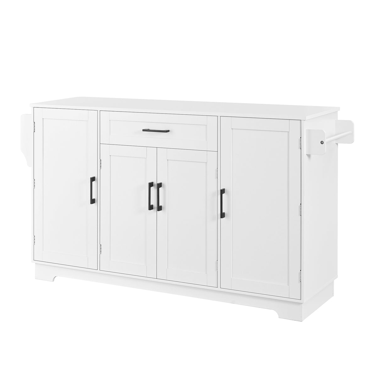 variant-group:rf-n711p437643k|Roomfitters Modern Contemporary White Melamine MDF Sideboard Buffet Cabinet Dining Room Storage Kitchen Credenza