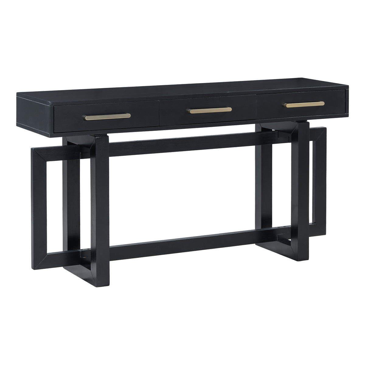 variant-group:rf-n711p175776b|Roomfitters Elegant Console Table with Three Drawers, Extra Long Entryway Table for Hallways, Living Rooms, or Foyers, Offering Ample Storage and Timeless Style, Black