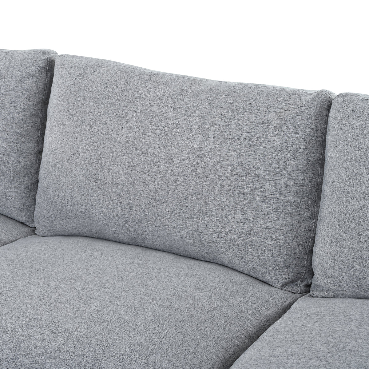 variant-group:rf-n711wy000474aae|Roomfitters 128.2-Inch Customizable U-Shaped Sectional Sofa, 6-Seater Chenille Couch, 2 Movable Ottomans, Pit Lounge, Grey