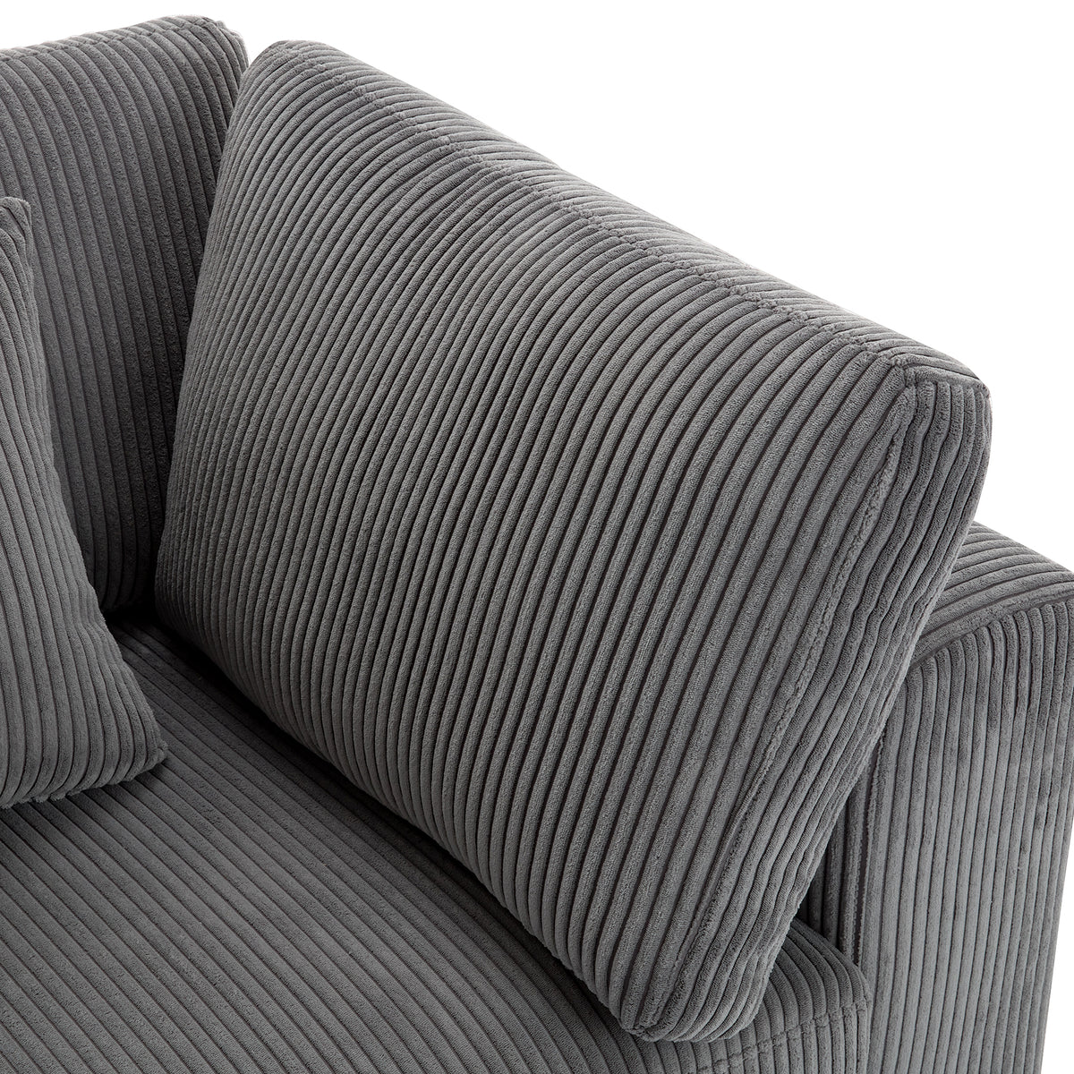 variant-group:rf-n711wy000403aae|Roomfitters 105" 3-Seater Sofa with Removable Back Cushions and 5 Pillows, Comfortable Couch for Living Room, Gray