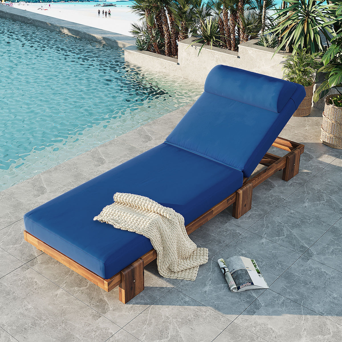 variant-group:rf-n711wy000473aac|Roomfitters 78.8" Outdoor Patio Chaise Lounge Chair with Adjustable Backrest and Side Table for Poolside & Garden, Navy Blue