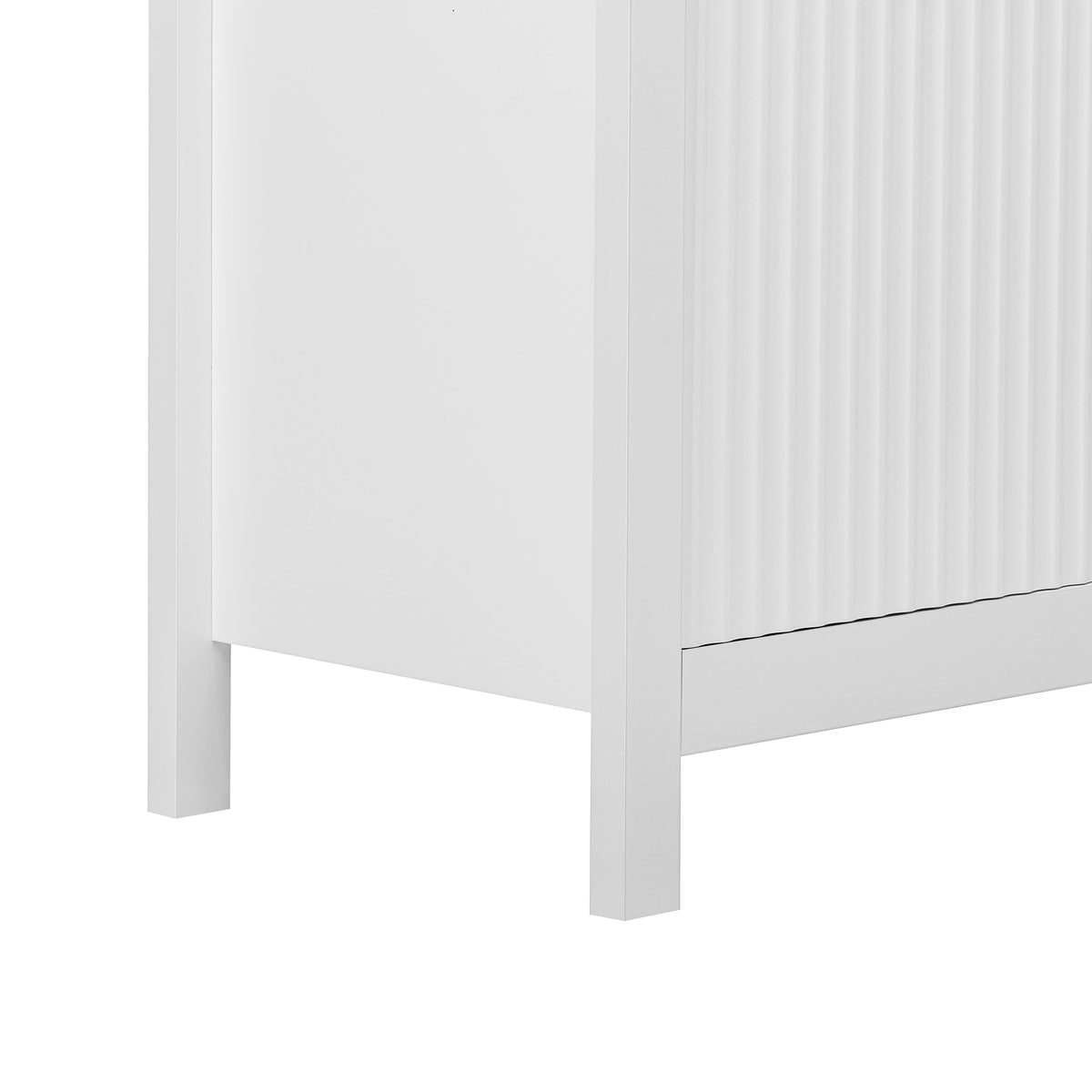 variant-group:rf-n711p269066k|Roomfitters Sideboard Buffet Cabinet with 3 Drawers, Mid-century Modern Fluted Accent Storage for Kitchen & Dining, White