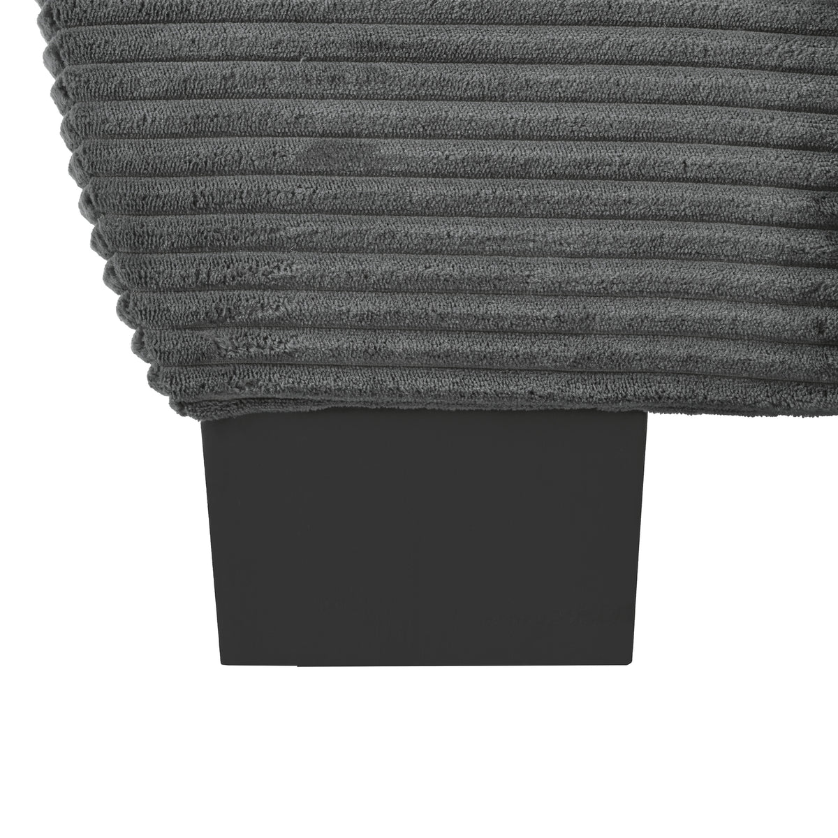 variant-group:rf-n711p192059e|Roomfitters 85.4" Modern Curved Sofa, Back Upholstered Couch with 2 Decorative Throw Pillows, Corduroy Fabric Couch for Living Room, Bedroom, Apartment, Gray